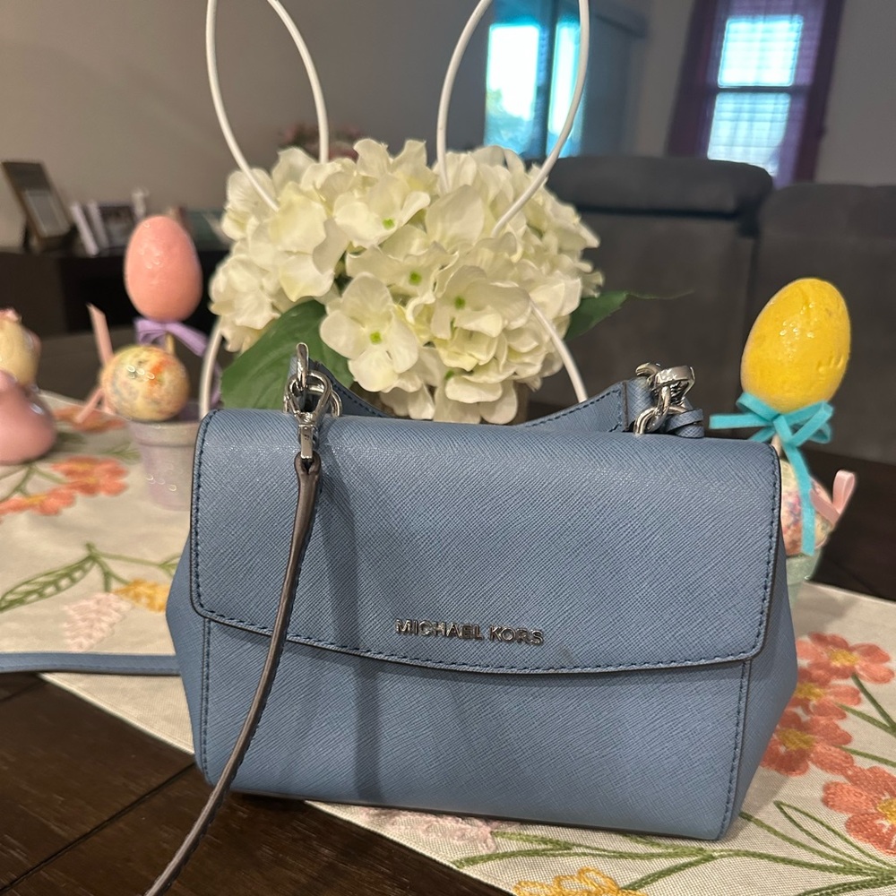 Michael Kors baby blue handbag
